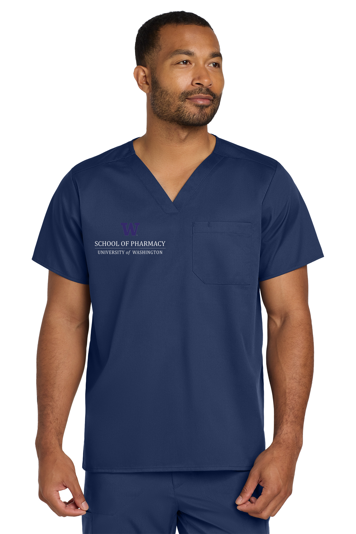 Wink® Unisex WorkFlex Chest Pocket V-Neck Top